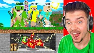 SUPERBOHATER vs 3 ŁOWCÓW w Minecraft!