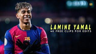 Lamine Yamal 2025 ● 4K FREE CLIPS / NO WATERMARK ● FREE TO USE ● 2160p ● D74 EDITS 2.0