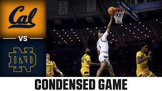 Cal vs. Notre Dame Condensed Game | 2024-25 ACC Men's Basketball