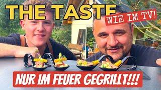 EXTREME GRILLCHALLENGE The Taste Löffel mit Jan nur im Feuer zubereiten --- Klaus grillt