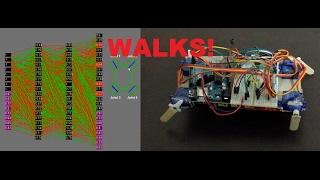 Robot Learning To Walk With Neural Networks