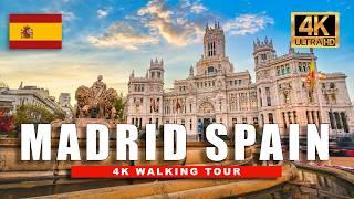  4K Madrid Walking Tour, Summer 2024 in Spain Virtual Walkthrough | 4K HDR / 60fps