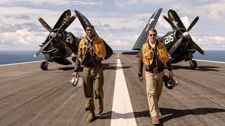 DEVOTION Film: True Wingmen with Glen Powell & Jonathan Majors.