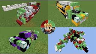 Minecraft: 10 Transportation Themed Flying Machines + World Downloads & How To Use | Java 1.15.2+