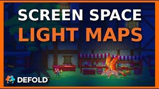 How to make Simple Lighting in Defold? Screen Space Light Maps! #gamedev #tutorial #indiedev