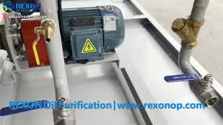 What is the REXON transformer oil filter machine look like?