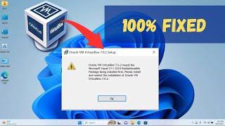 oracle vm virtualbox needs the microsoft visual c++ redistributable package