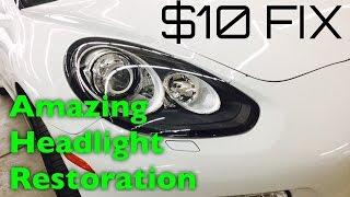 Amazing Headlight Restoration - DIY Headlight Restoration Kit - Bundys Garage