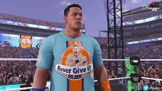 WWE 2K25 - John Cena & The Rock vs Cm Punk & Cody Rhodes (PS5 Gameplay)