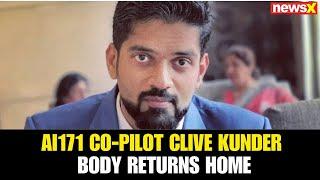 Air India Crash: Mortal Remains of AI171 Co-Pilot Clive Kunder Brought Home to Mumbai After Crash