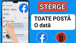 Cum să ștergi toate postările dintr-o dată pe Facebook (nou 2023) |