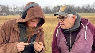 Fighting for Treasure! Early American Coins Found Metal Detecting In the Frozen Ground!