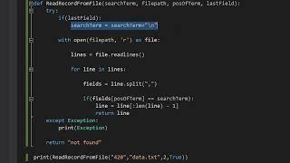 How to Read a Record From a File With Python