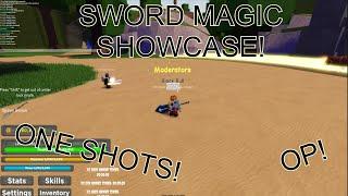 Sword Magic Showcase! (SUPER OP!) | Black Clover Kingdom Grimshot Roblox