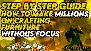 How To Make Millions On Crafting Furniture Without Focus | Albion Online | Guide