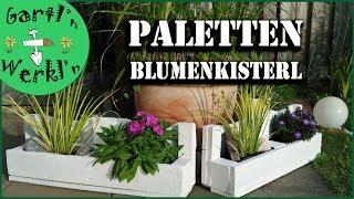 Paletten Blumenboxen selber machen. DIY + upcylcing ganz einfach