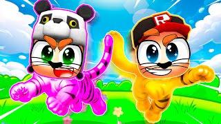 Heronpuppy ve Panda Kedi Oldu !! - Roblox