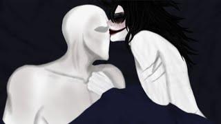 ~Не любишь?...люблю!~ meme creepypasta (Slenderman×Jeff the killer)