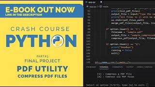 Compress PDF files | Python 3 crash course | Final project - PDF utility #3