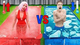 Heißer vs Kalter Pool Challenge !