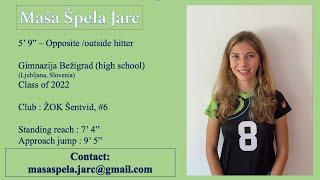 Masa Spela Jarc 2020/21 Volleyball Highlight Video