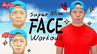 [Once a day] Slim down your face fat fast! 100% effective 5 min exercises!