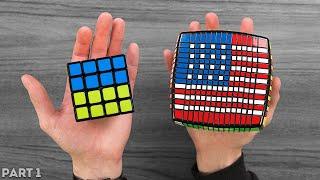 Flags of all countries on the Rubik's Cube [3x3 - 15x15]