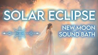 New Moon Solar Eclipse Sound Bath & Intuitive Channeling (432Hz) Ring of Fire Libra Moon