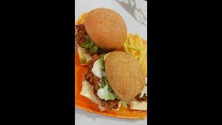 KFC Chicken Zinger Burger recipe #shorts#kfc#zinger