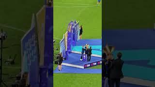 INTER Champions of Italy 2024 "I Campioni Dell'Italia Siamo Noi" Lautaro Martinez lifting the Trophy