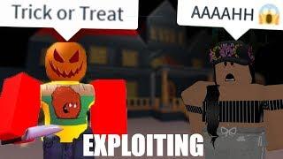 Trick or Treat Knife Trolling - Roblox Halloween