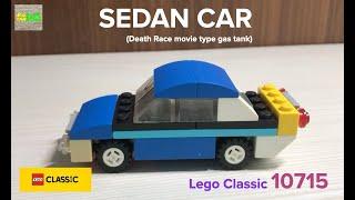 Lego Car || Lego Classic 10715 Build - Blue Sedan Car (Death Race Movie Style Sump Tank)