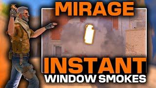 CS2 Mirage Instant Window Smokes | EASIEST Lineups