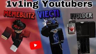 I 1v1ed Your FAVORITE MVSD Youtubers! (ft: viecti, ffolder, memeblitz) | Murderers vs Sheriffs Duels