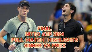 SINNER vs FRITZ HIGHLIGHTS BEFORE ATP FINALS 2024