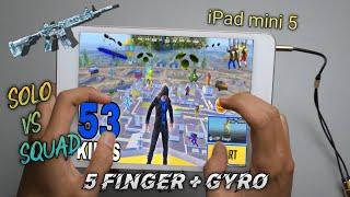 iPad Mini 5 PUBG 5 Finger + Gyro Solo Vs Squad Full Handcam | ipad Mini 5 Test 2023-ipad Mini 5 Pubg