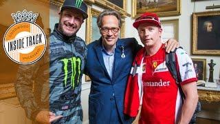 Kimi Raikkonen meets Ken Block and Lord March