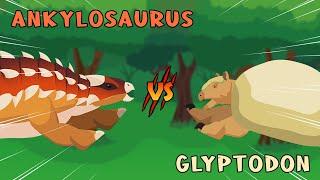 Ankylosaurus vs Glyptodon | Prehistoric Animals vs Dinosaurs [S1] | Animal Animation