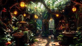 Enchanted Garden Restaurant Plant Shop Mystical Music to Relieve Stress,  Elevate Mood & Sleep Well