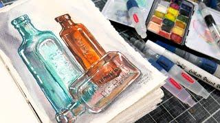 Water Brush Basics - How to Use a Water-brush and Demo