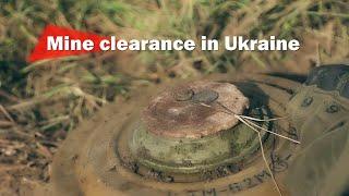 Mine clearance: Ukrainian military demine Russian minefields using Western equipment