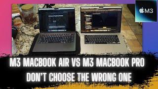 M3 Macbook Air vs M3 Macbook Pro - Impressions from Apple's M3 MBA Announcement