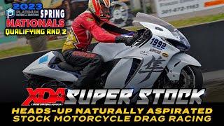 Super Stock Motorcycle Drag Bike Racing: Heads Up, Naturally Aspirated - XDA Qualifying Round 2