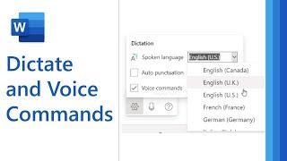 How to use Dictation and voice commands in Microsoft Word  (2021)