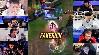 TỔNG HỢP PHẢN ỨNG CÁC STREAMER TRƯỚC MÀN MỞ GIAO TRANH KINH DỊ CỦA FAKER VÁN 4 | NEIT TV