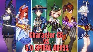 C6 Character Solo VS Spiral Abyss 5.0 Part 2