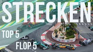 TOP 5 / FLOP 5: Spannendste & Langweiligste Strecken in der F1