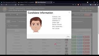 Online Voting System using PHP DEMO