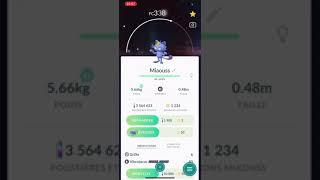 Pokemon Go Shiny Miaouss d'Alola/Alolan Meowth