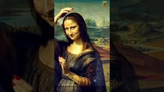 Live portrait of Mona Lisa
